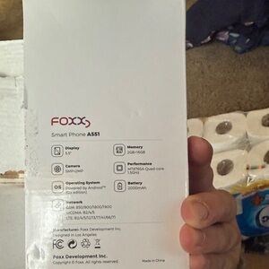 Foxx  Smart Phone A551 - Sleek White Design
Is unlocked and works great!